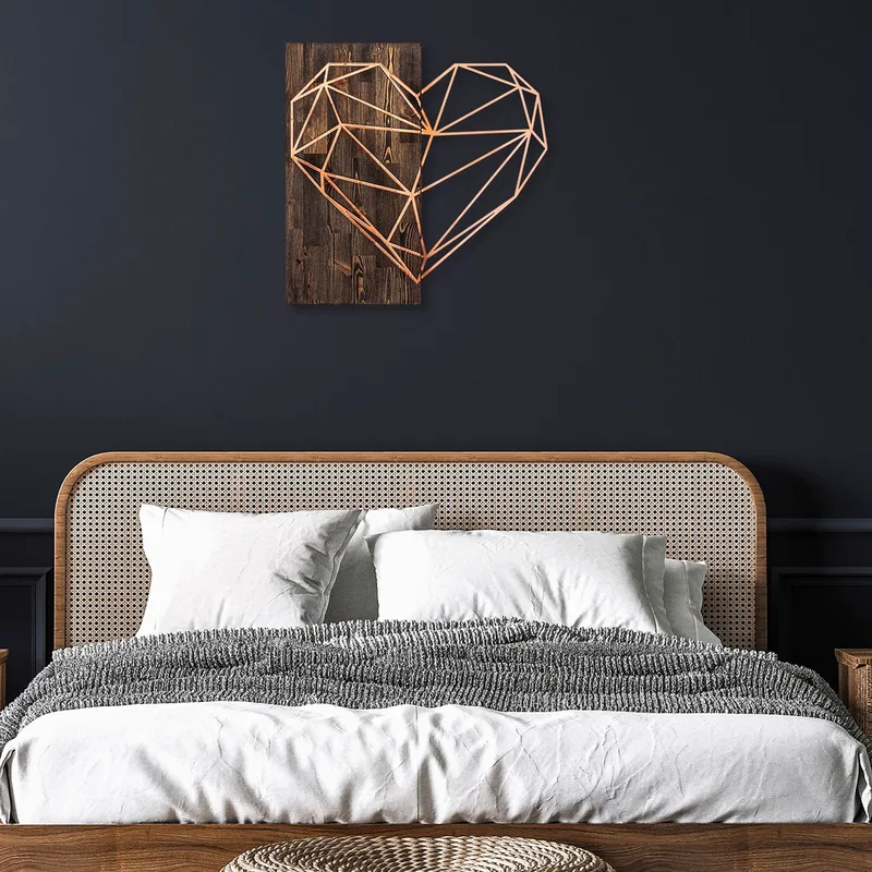Διακοσμητικό Τοίχου (58x58) A-G Heart Copper 899SKL2240