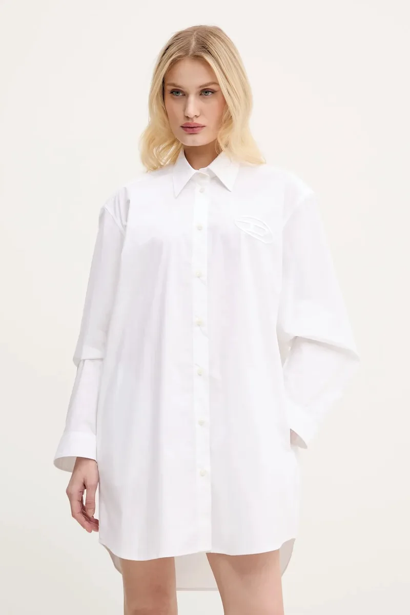 Βαμβακερό φόρεμα Diesel D-DALIS DRESS