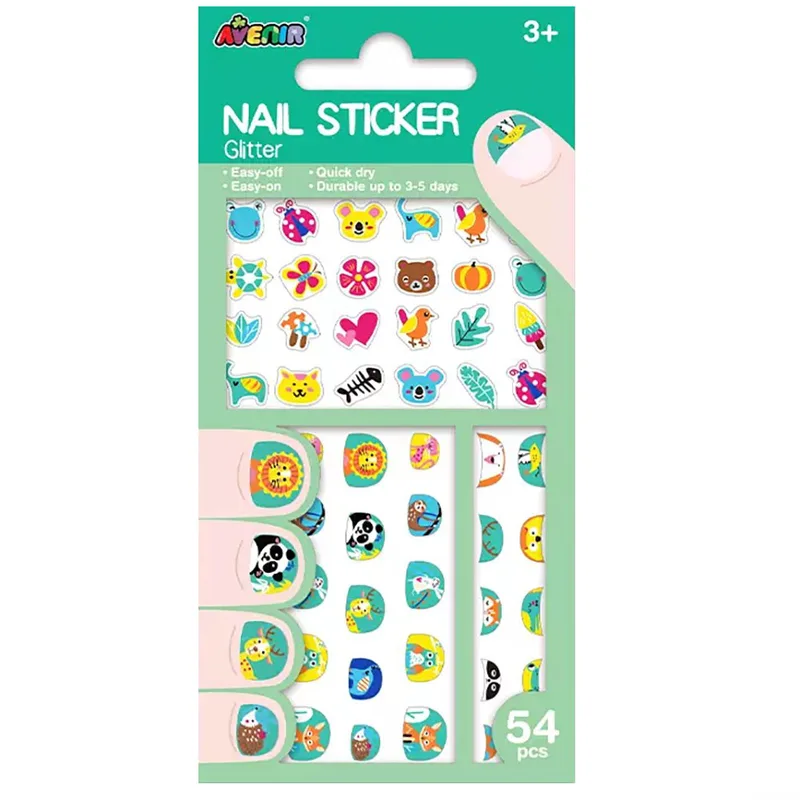 Avenir Nail Sticker Κωδ 60511 Παιδικά Αυτοκόλλητα Νυχιών 54 Τεμάχια
