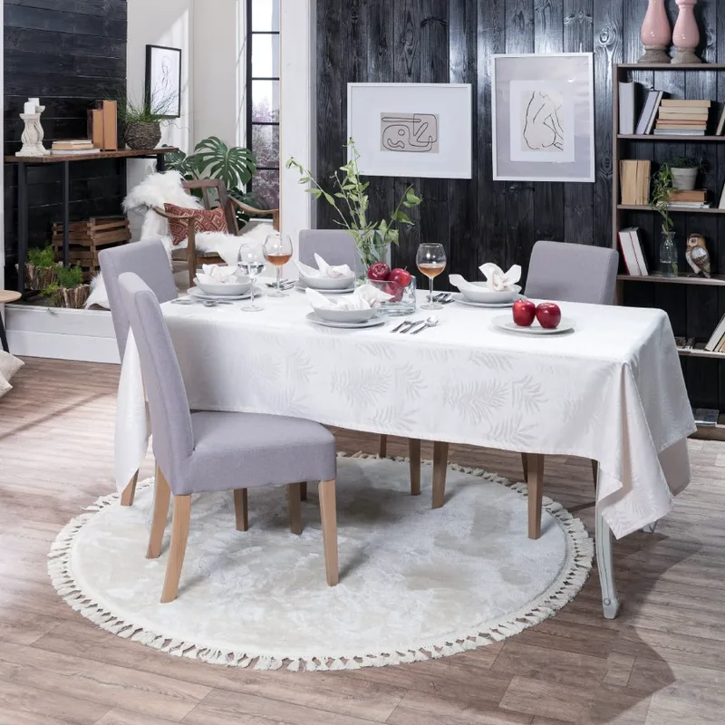 Τραπεζομάντηλο Gordes Teoran 160x250cm + 12 πετσέτες