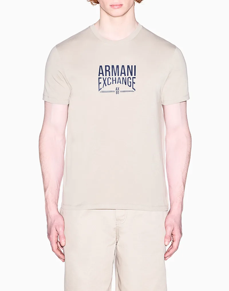 ARMANI EXCHANGE T-SHIRT XM002452AF10334-U1074 Cream