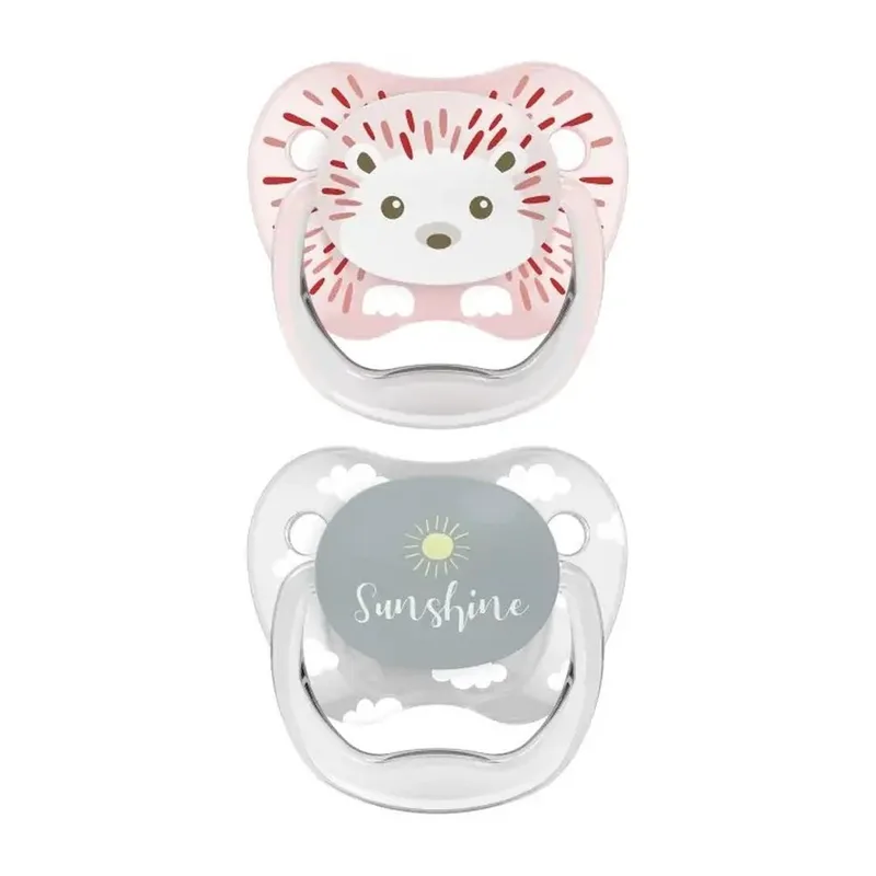 Dr. Brown's PreVent Orthodontic Silicone Soother 0-6m Ορθοδοντική Πιπίλα Σιλικόνης με Θήκη Μεταφοράς 2 Τεμάχια, Κωδ PV12014-SPX