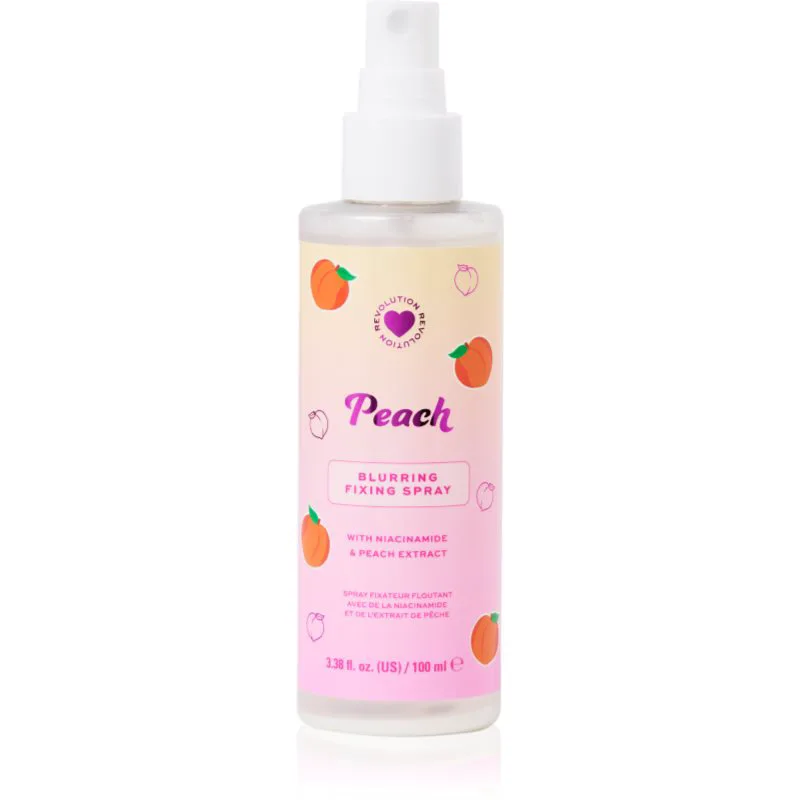 I Heart Revolution Peach Mattifying Fixing Spray ματ σπρέι φιξαρίσματος για το μεικ απ απόχρωση Peach 100 ml
