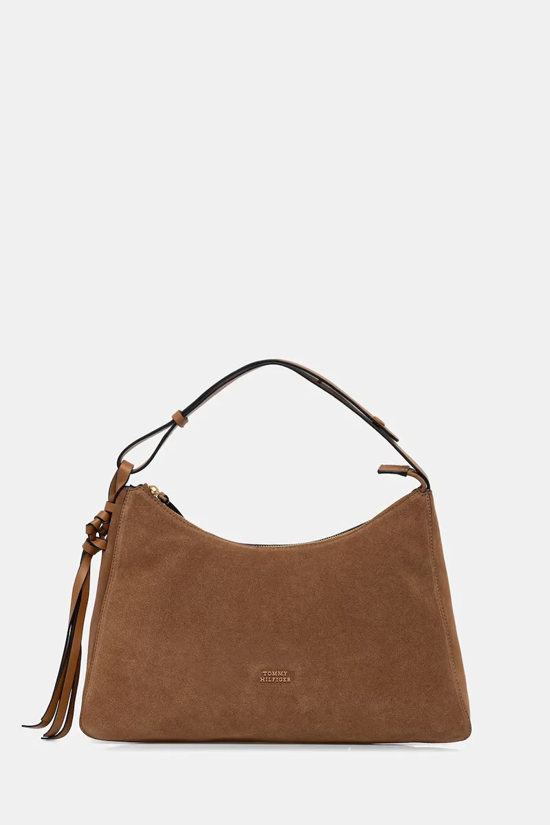 Tommy Hilfiger shopper γυναικεία δέρμα σουέτ