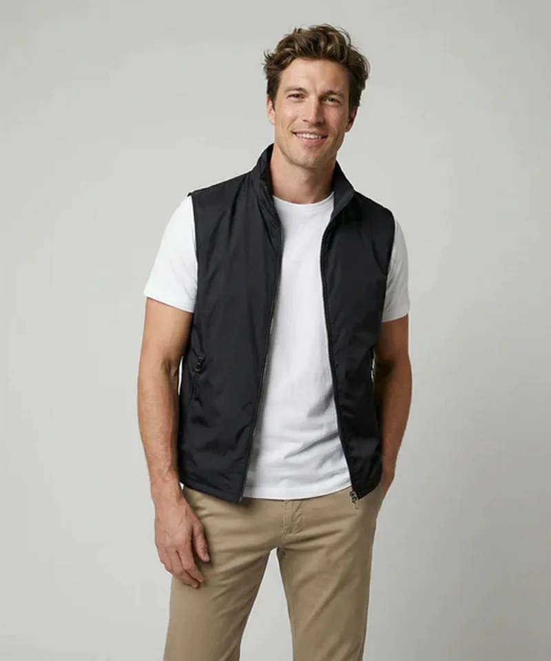 McGregor Ανδρικό Αμάνικο Jacket Bodywarmer Με Όρθιο Γιακά Regular Fit