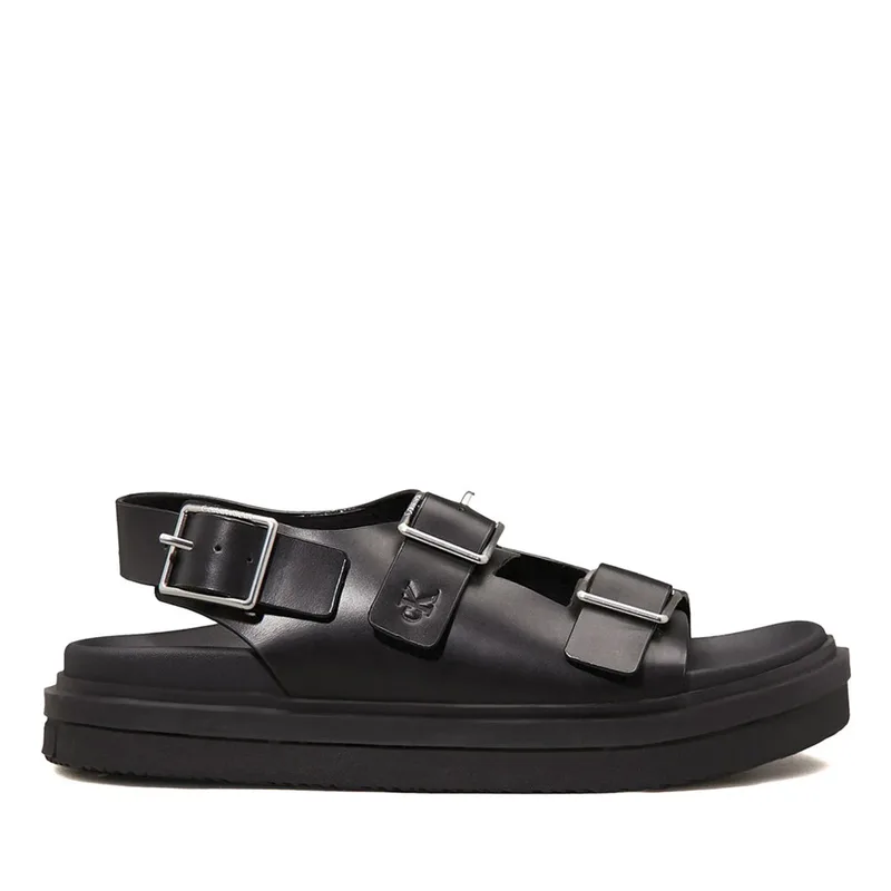 Γυναικεία Δερμάτινα Σανδάλια Calvin Klein YW0YW01785 0GJ Μαύρα