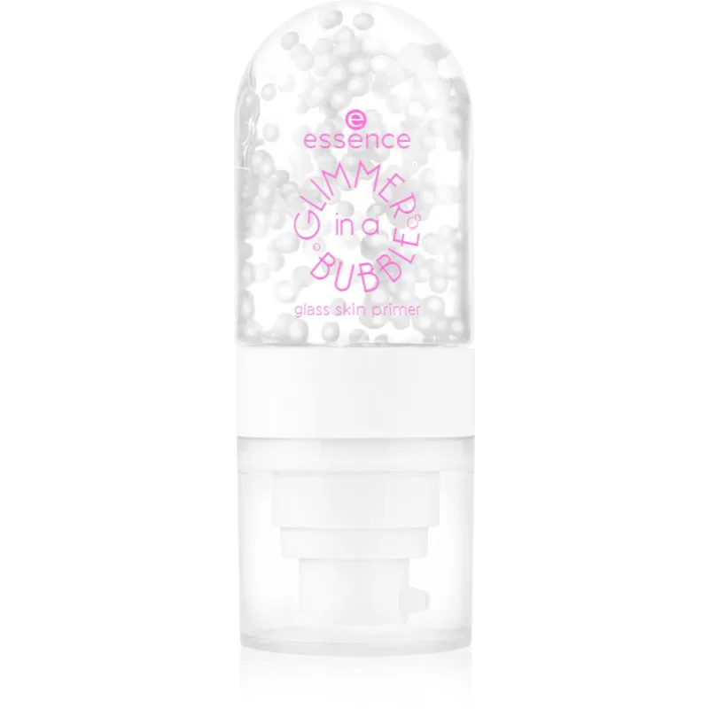 essence GLIMMER IN A BUBBLE υγρή βάση για λαμπερή επιδερμίδα απόχρωση 01 Bubble Glaze 35 ml