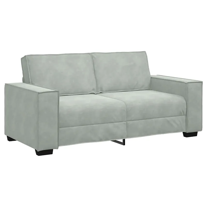 vidaXL Διθέσιος Καναπές Ανοιχτό Γκρι 180x78x84 εκ. Βελούδο