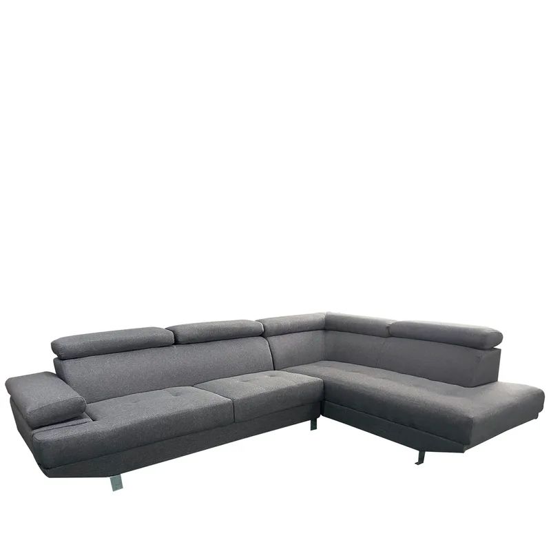 Καναπές Γωνιακός ArteLibre MASAL Γκρι Ύφασμα 280x185x85cm