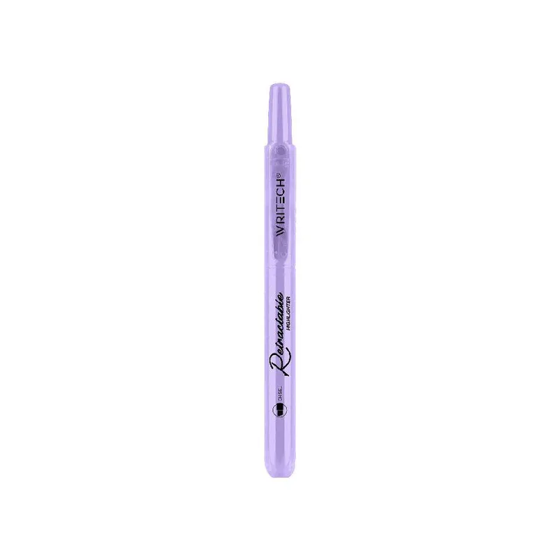 Writech Μαρκαδόρος Υπογράμμισης Κουμπί Πλακέ 1-4mm Retractable Lilac 545755