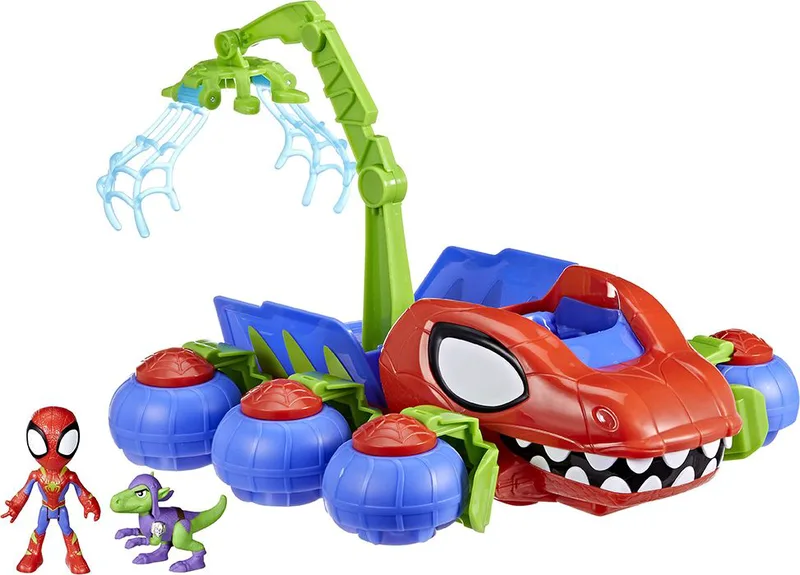 HASBRO MARVEL DISNEY SPIDEY AND HIS AMAZING FRIENDS - DINO WEBS CRAWLER VEHICLE