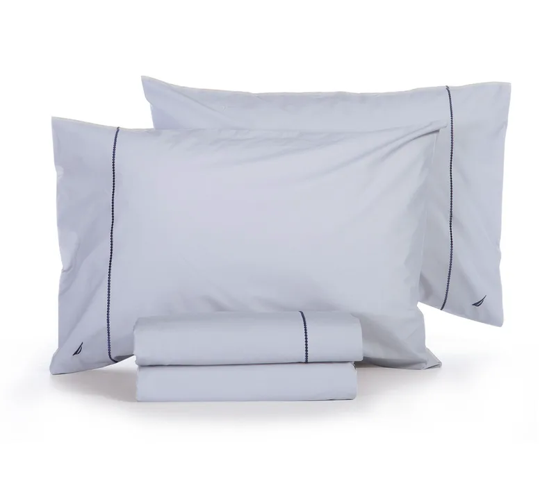 Σετ Σεντόνια Υπέρδιπλα 4 Τεμαχίων Nef-Nef Nau Wave Solid Silver 240x270