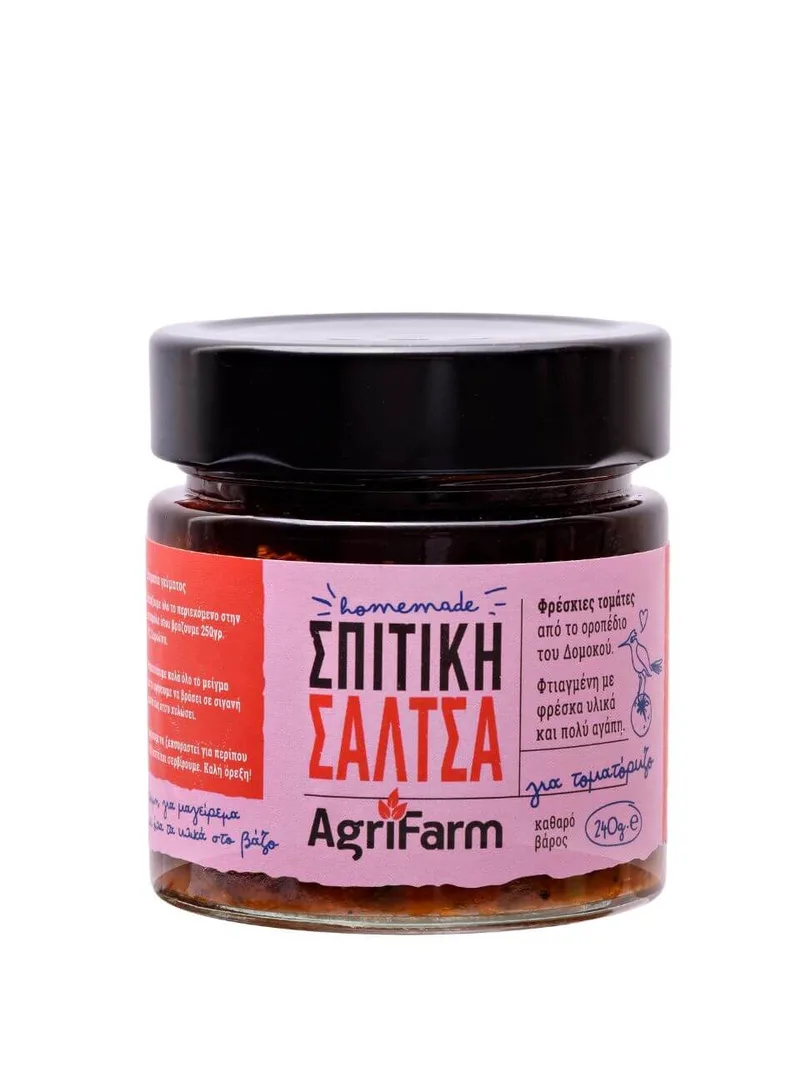 Vegan χειροποίητη σάλτσα για τοματόρυζο, Φθιώτιδας "Agrifarm" 240g>