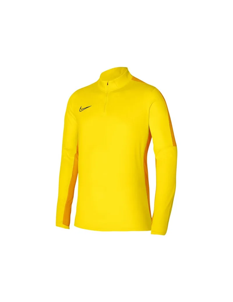 Nike Academy 23 Ανδρική Μπλούζα Dri-Fit με Φερμουάρ Μακρυμάνικη Κίτρινη DR1352-719