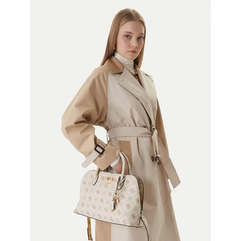 Τσάντα Guess Emelie Logo HWGP99 28060 Εκρού
