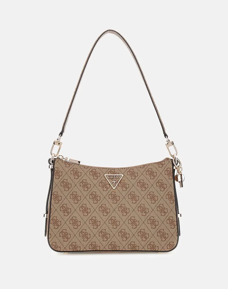 GUESS ECO ERICA TOP ZIP SHOULDER BAG ΤΣΑΝΤΑ ΓΥΝΑΙΚΕΙΟ HWESG951018-LTL Biege