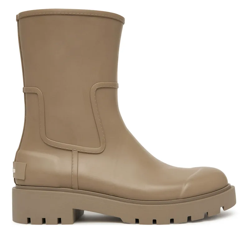 Γαλότσες Calvin Klein Jeans Mid Rainboot Rubber YW0YW02004 Καφέ
