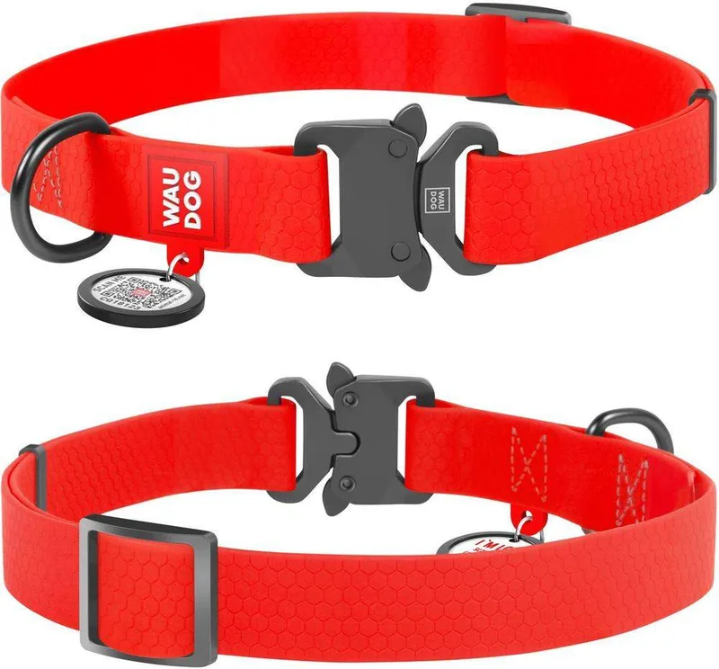 ΠΕΡΙΛΑΙΜΙΟ WAUDOG RED METAL FASTEX (15MM / 23-35CM)