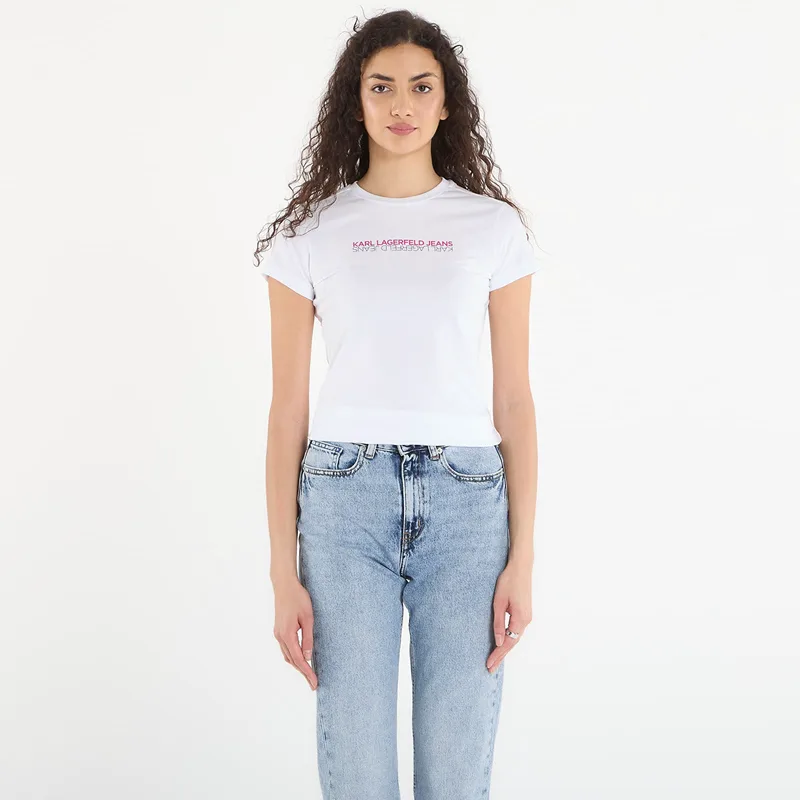 T-shirt Karl Lagerfeld Jeans Slim Ss Reflection Tee White S