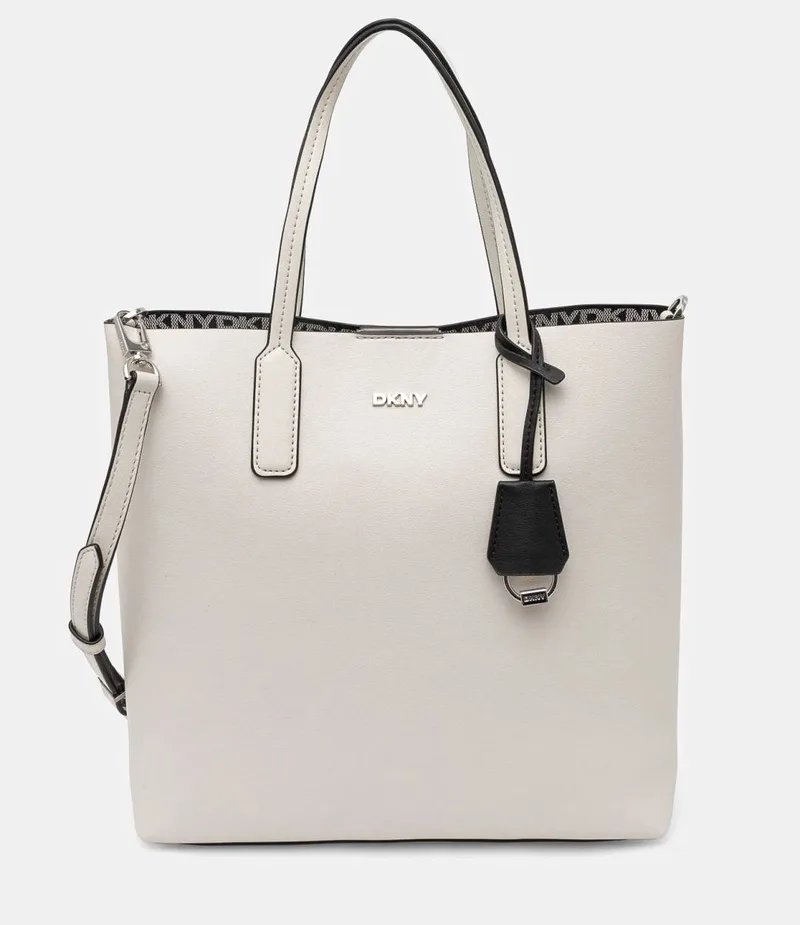 DKNY TOTE HANDBAG SAIGE R44AYI41 E271 PEK_PEBBLE/BLK
