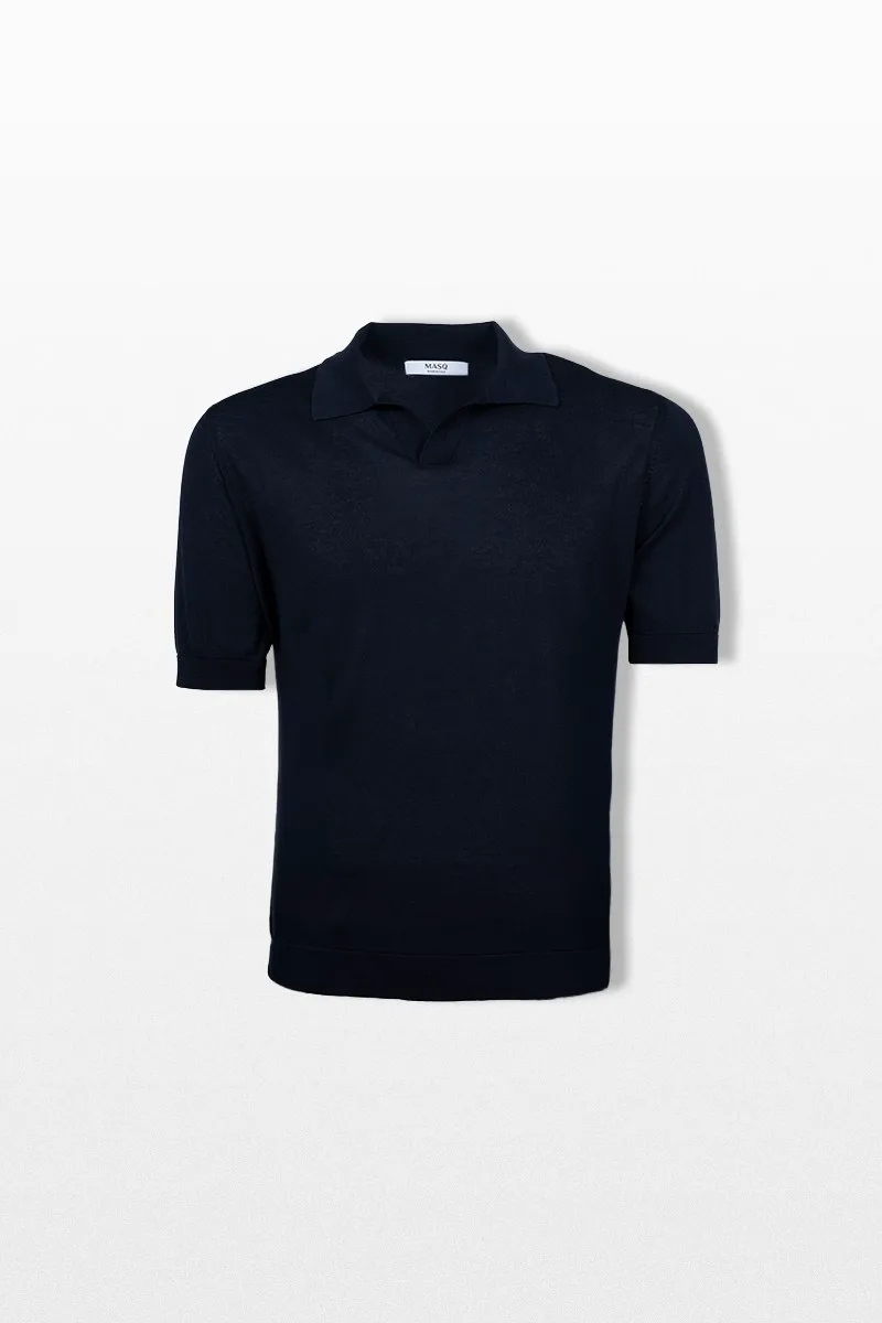 +39MASQ Ανδρικό Μπλε Polo T-Shirt