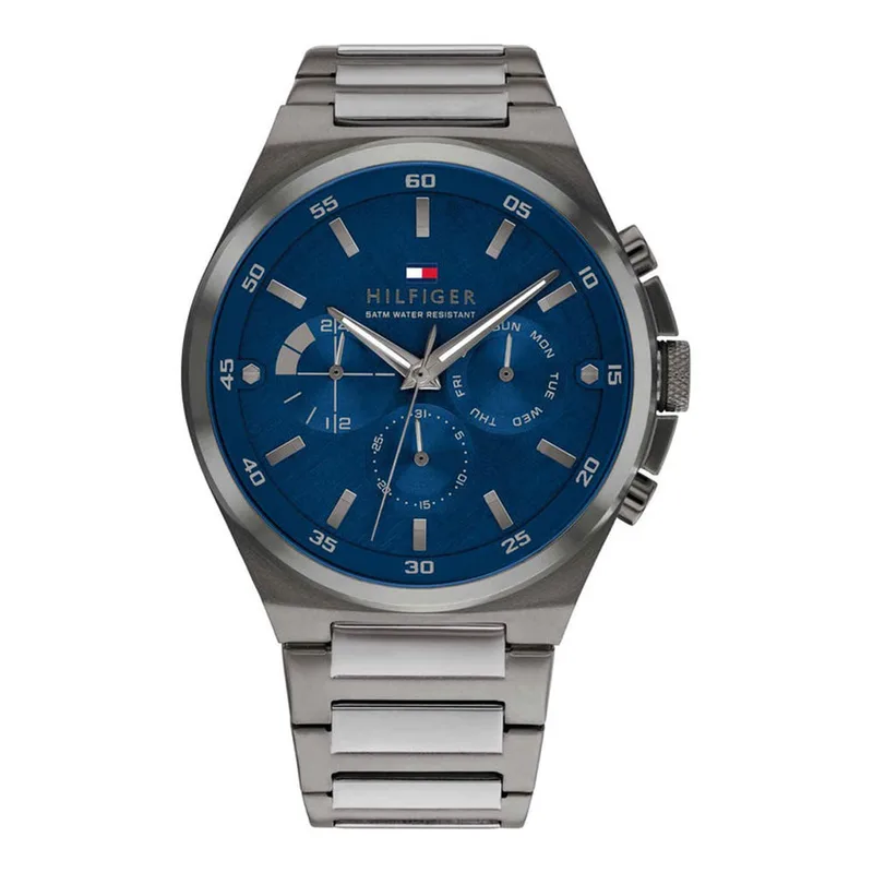TOMMY HILFIGER Dexter Multifunction Grey Stainless Steel Bracelet 1792089