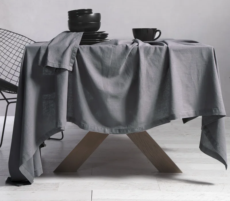 Τραπεζομάντηλο 150x250 Nef Nef Cotton-Linen Grey (150x250)