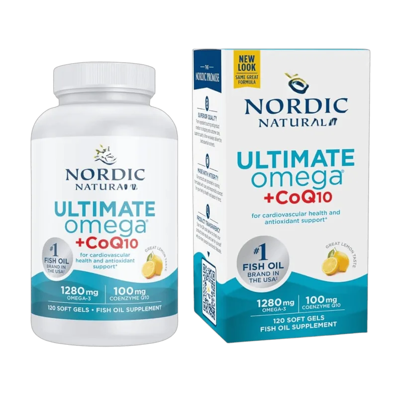Nordic Naturals Ultimate Omega 3 1280mg +CoQ10 120 softgels