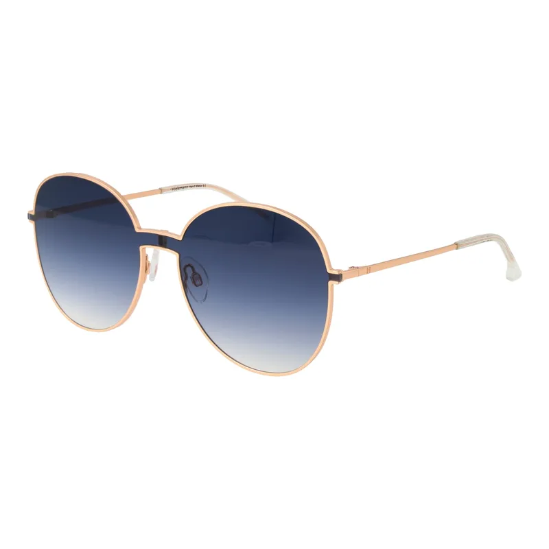 Ana Hickmann Women's Sunglasses HI3153-14005A, Metal Frame, Χρυσό Color, Lens/Bridge/Temple Size 140/142 mm, Blue Lenses, Category 3 UV Protection 140//142