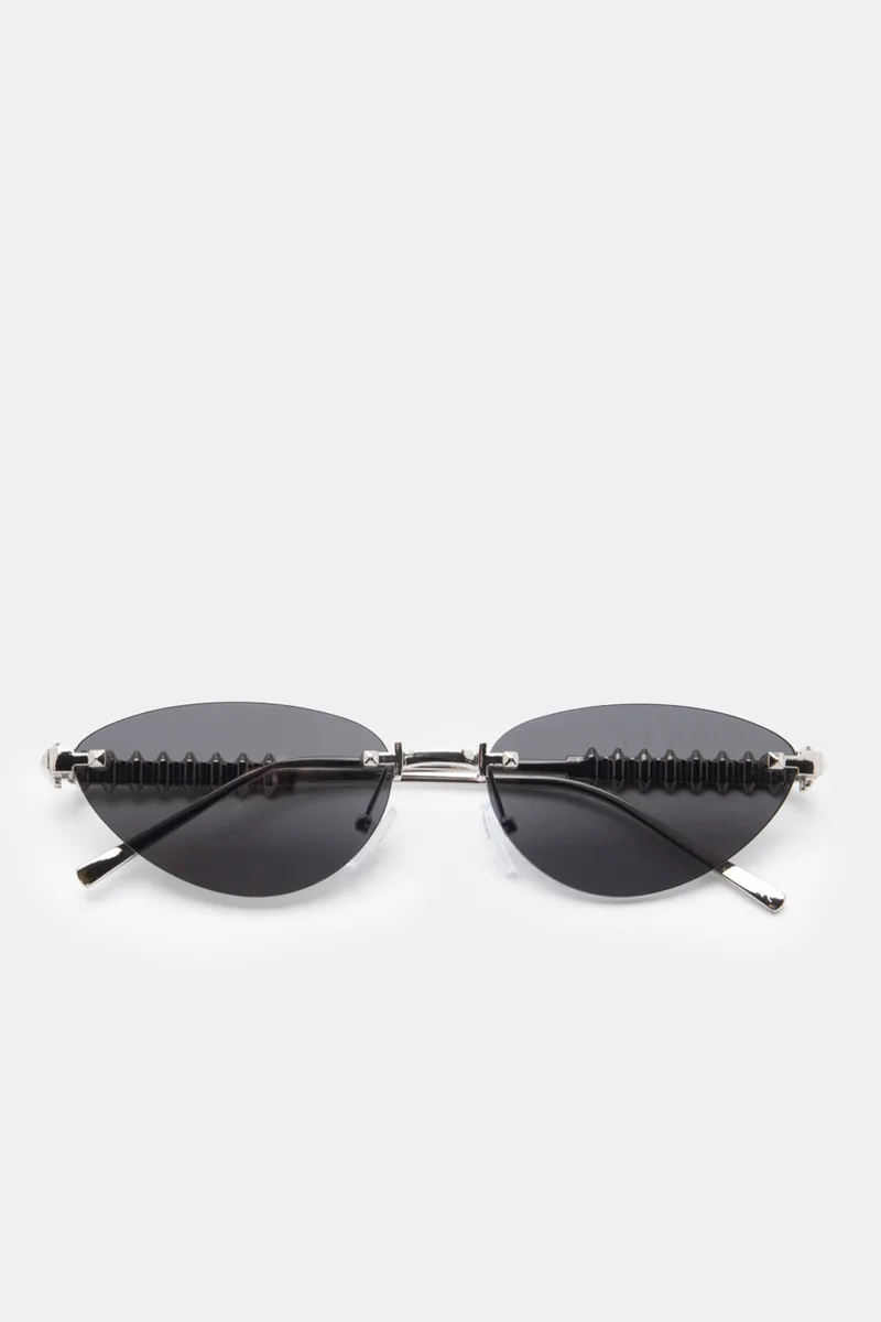 Γυαλιά Ηλιού Cat-Eye Fashion - Ασημί