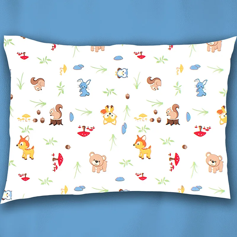 Βρεφική Μαξιλαροθήκη 35x45 Dimcol Forest Animals 570 Sky Blue