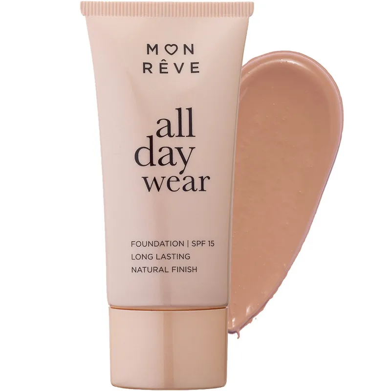 Mon Reve All Day Wear Matte Foundation Spf15 with Medium to High Coverage Foundation για Μέτρια προς Υψηλή Κάλυψη & Φυσικό Ματ Αποτέλεσμα 35ml - 106