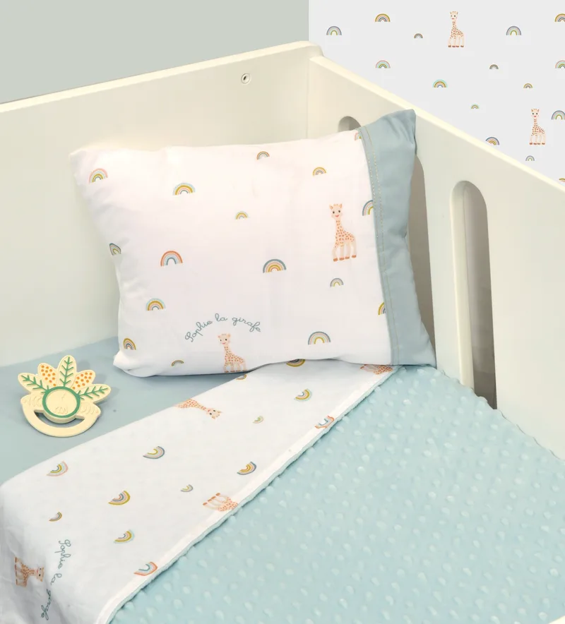 Κουβέρτα Κούνιας Διπλής Όψης Minky Des. 503 Sophie La Girafe