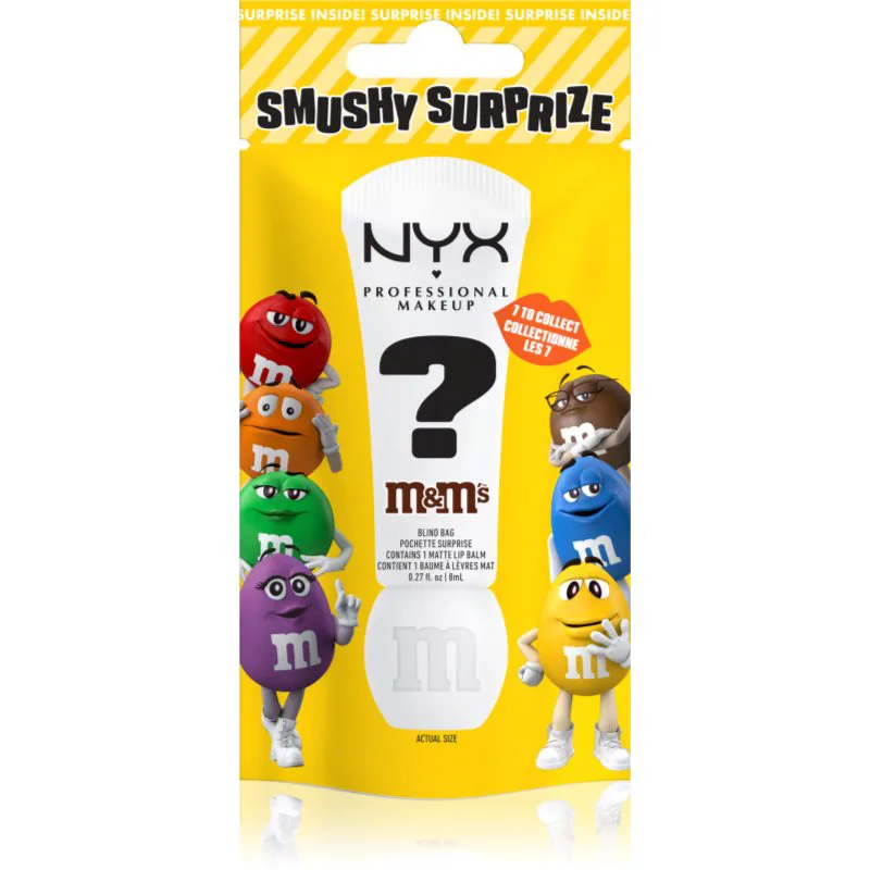 NYX Professional Makeup Smushy Surprize M&M's Βάλσαμο για χείλη με ματ αποτελέσματα απόχρωση Surprize 8 ml