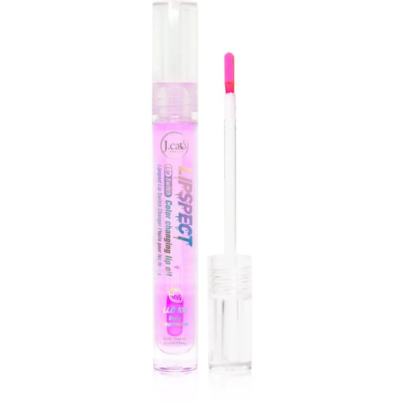J.Cat Beauty Lipspect Έλαιο για τα χείλη με μεταβαλλόμενο χρώμα απόχρωση 102 Berry Impressive 3 ml