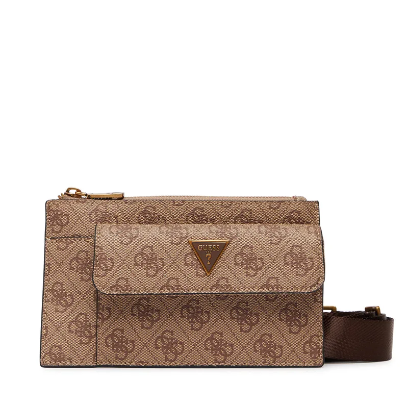 Τσάντα Guess HMMILO P6391 Ανοιχτό καφέ