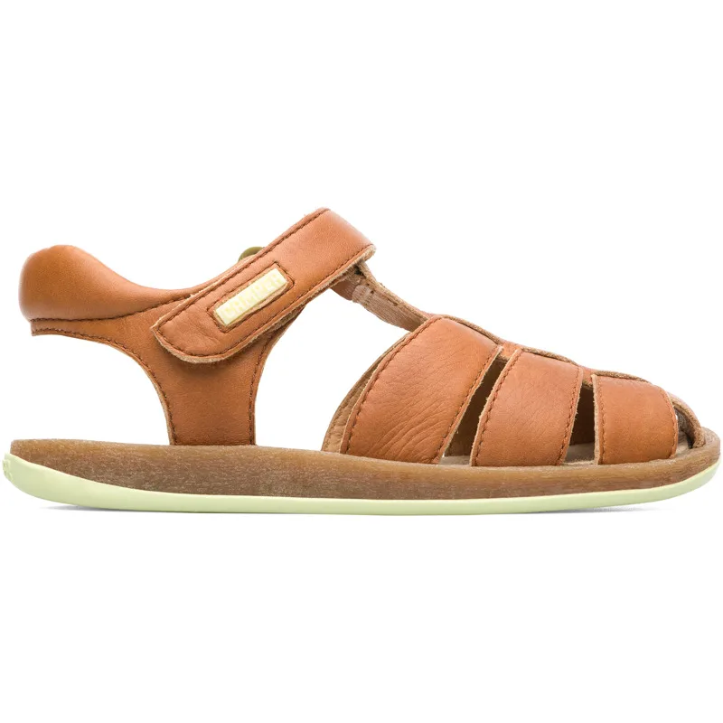 CAMPER Bicho - Πέδιλα Για Παιδιά - Καφέ, Μέγεθος 35, Smooth leather