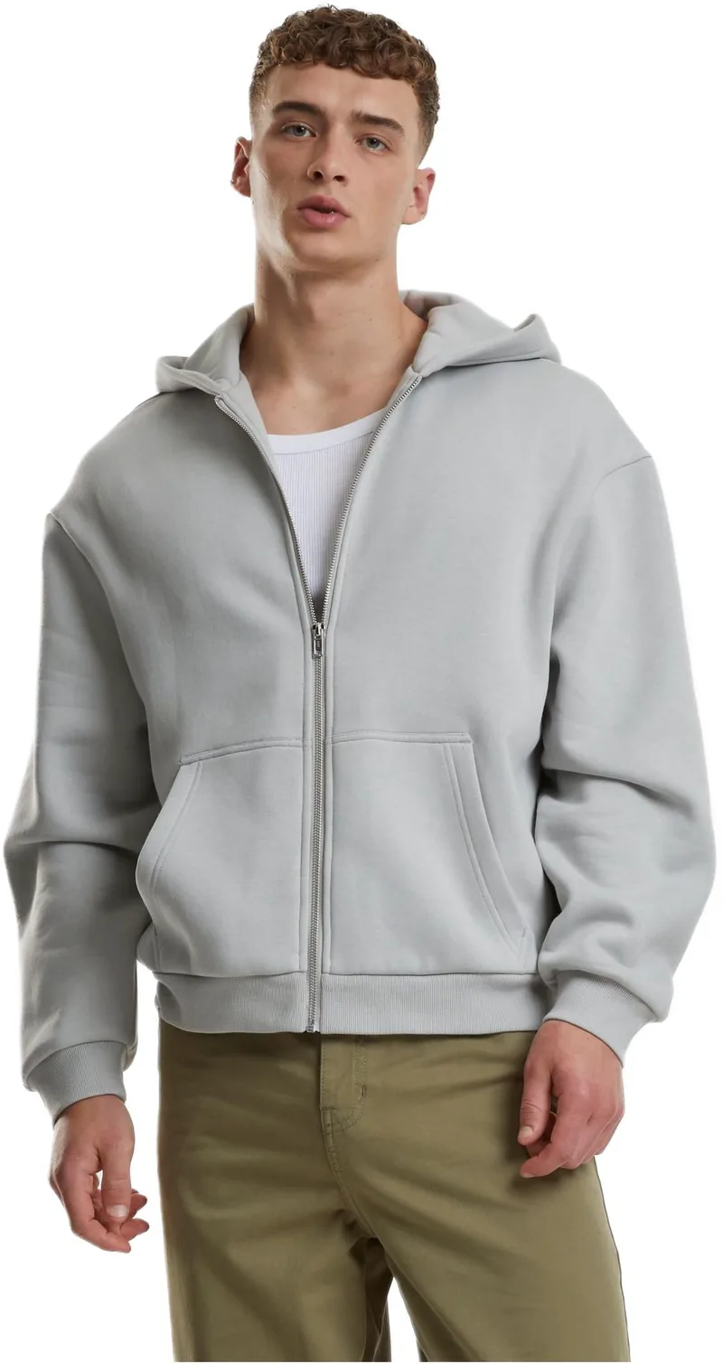 Fluffy Zip Hoody Urban Classics TB7284-02946 lightasphalt