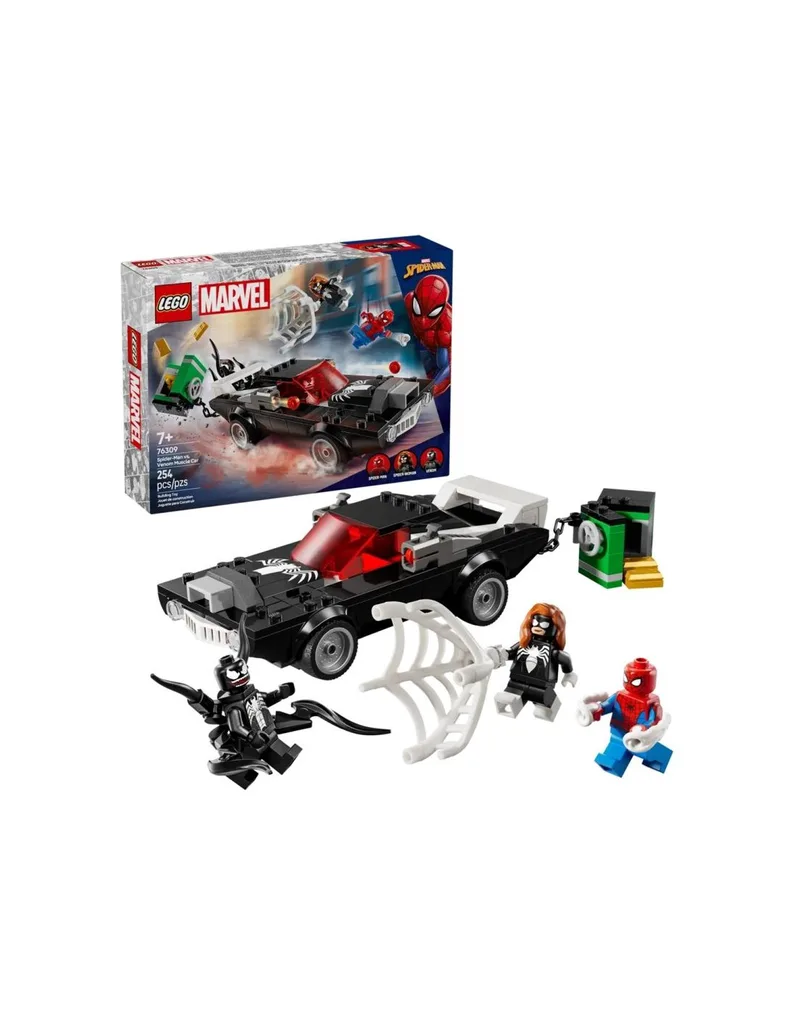 LEGO MARVEL SUPER HEROES 76309 SpiderMan vs Venom's muscle car