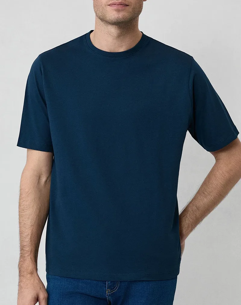 KIGILI T-shirt KSSZBDC0ET001-MID. NAVY NavyBlue