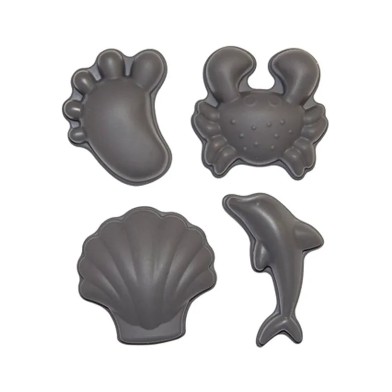 Scrunch Καλούπια από ανακυκλώσιμη σιλικόνη Anthracite Grey (4 Τεμάχια)