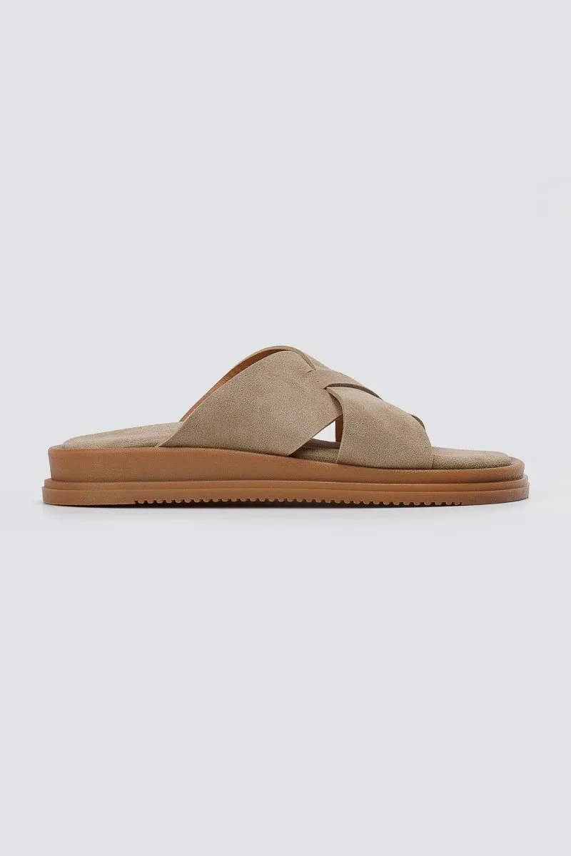 Estil Leather Sandals - 1825 - Taupe Suede