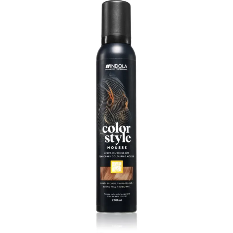 Indola Color Style Mousse αφρός με χρώμα για τα μαλλιά απόχρωση Honey Blonde 200 ml