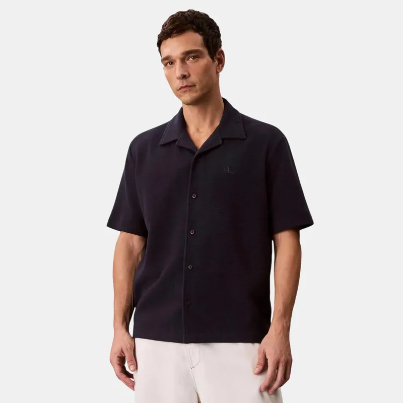 Calvin Klein Cotton Waffle Ανδρικό Κοντομάνικο Πουκάμισο (9000271167_1469)