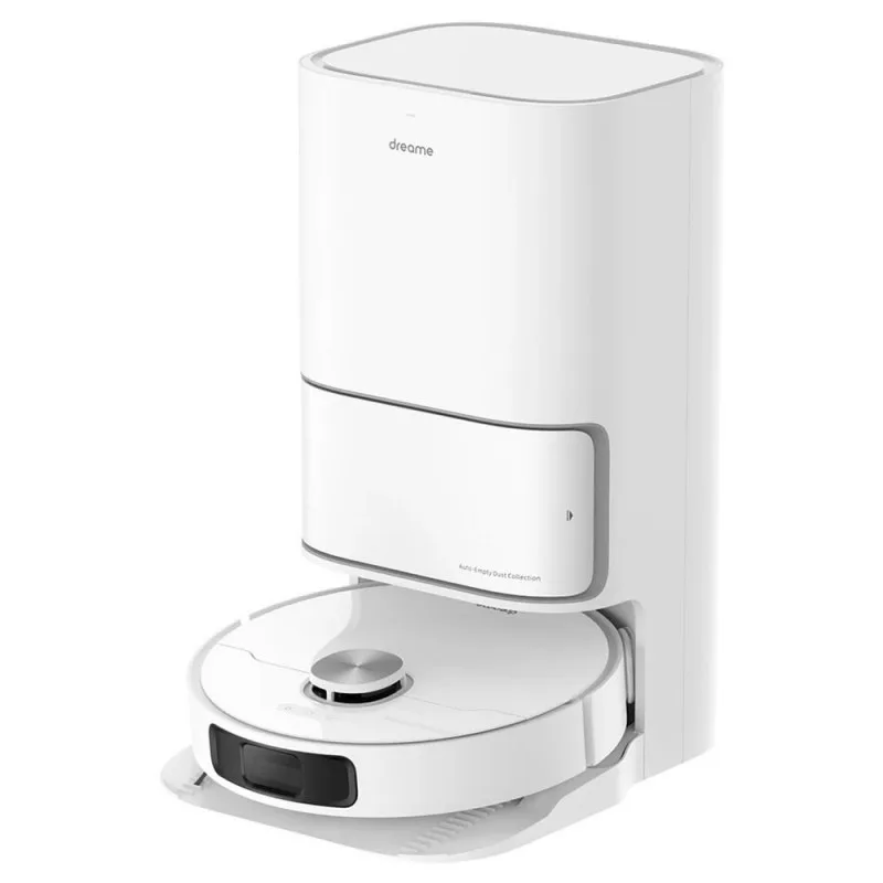 Ρομποτική ηλεκτρική σκούπα Dreame L10 Ultra, 5300 Pa, 5200 mAh, 75W, Έως 200 m2, 3D χαρτογράφηση, αισθητήρας LDS, σταθμός φόρτισης, αυτονομία έως 210 λεπτά, λευκό