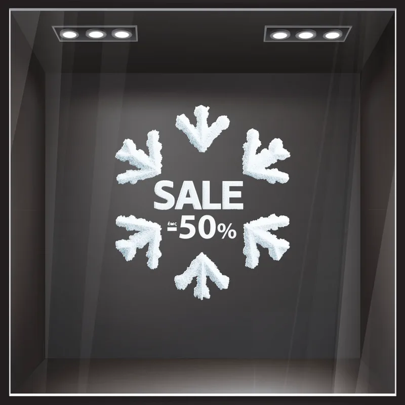 Αυτοκoλλητο Εκπτωσεων SNOW SALE