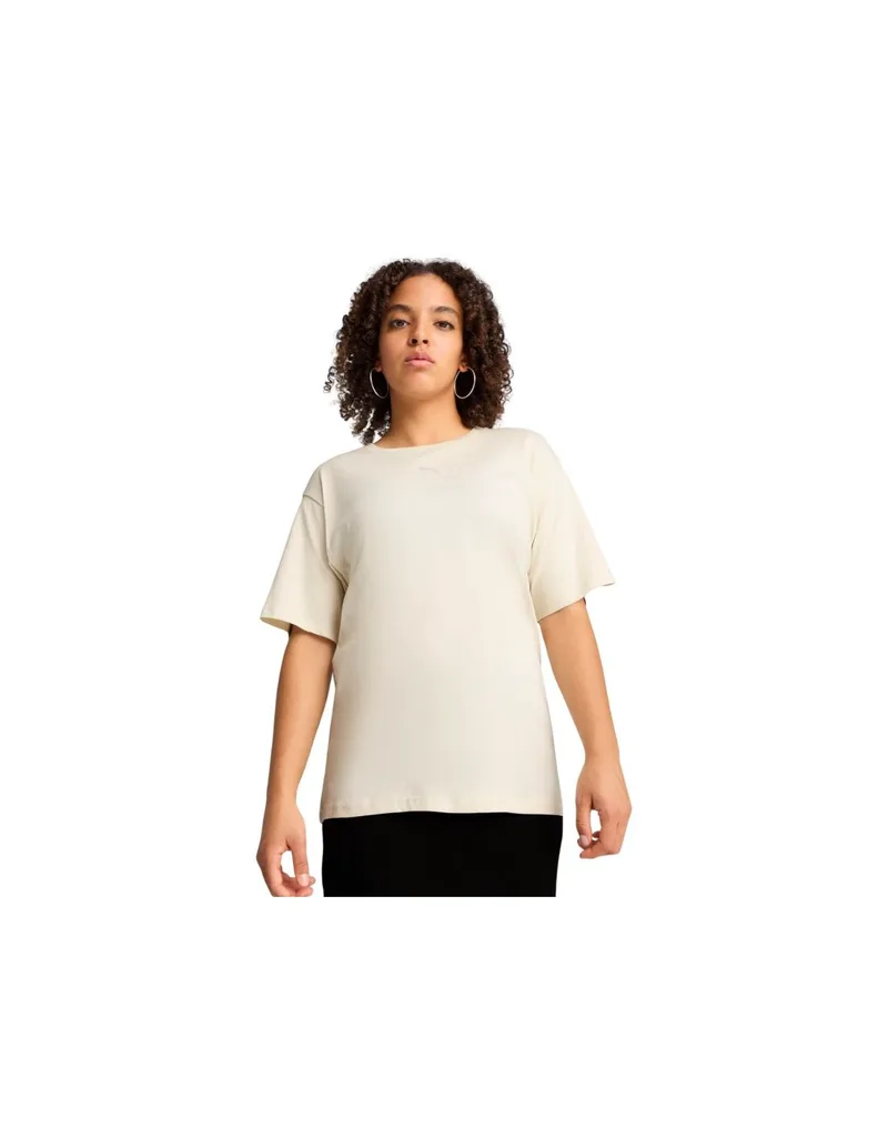 Puma ESS Relaxed Tee beige women's tshirt 684971 87