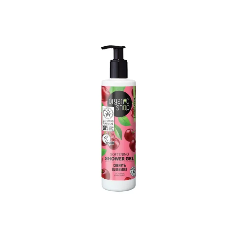 Organic shop Cherry & Blueberry Softening Shower Gel, 280 ml