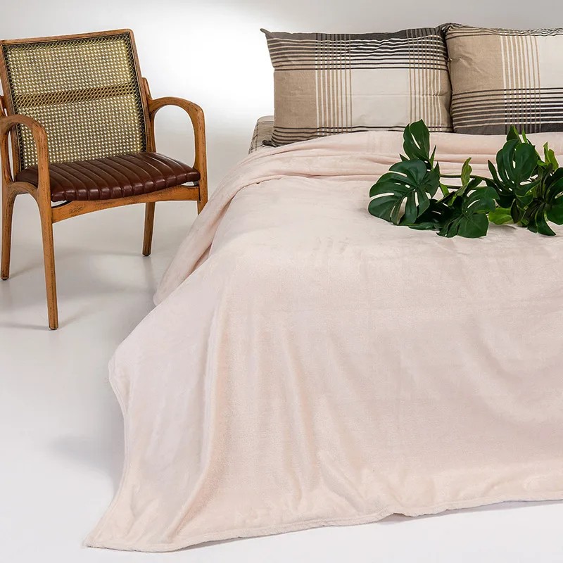Κουβέρτα Fleece Υπέρδιπλη 220x240 Melinen Tokyo Ecru 220x240