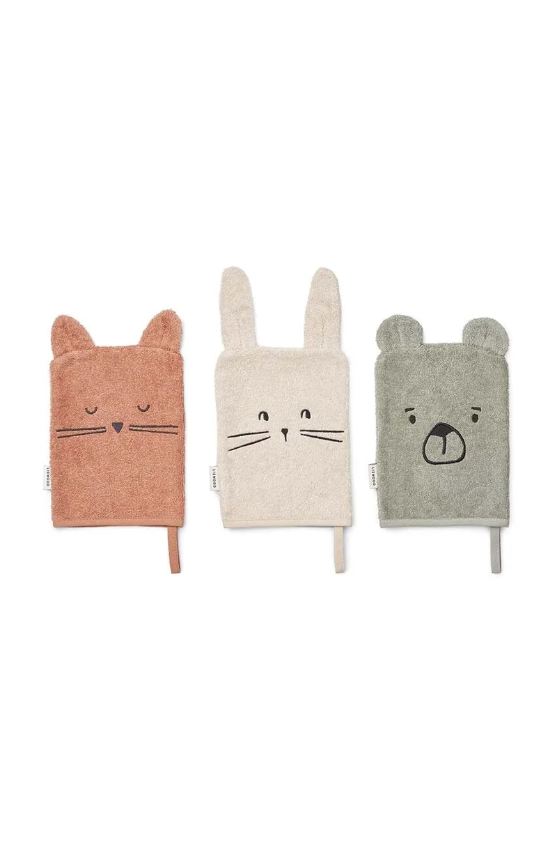 Βρεφικό σφουγγάρι μπάνιου Liewood Sylvester Classic Washcloth 3-Pack 3-pack